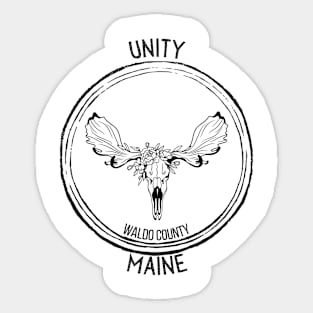 Unity Maine Moose Sticker